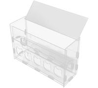 TOBBOMEY Rutin Chicken Feed Box and Acrylic Water Feeder Dual-layer 5-hole Large Capacity Poultry Food Container for Chick and Quail Farming