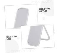 TOBBOMEY Scale Dollhouse Dressing Mirror White Full Floor Standing Miniature Furniture Accessory for DIY Craft Bedroom Living