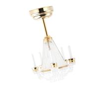 TOBBOMEY Scale Miniature Ceiling Hanging Light for Dollhouse Decor Smooth Surface Realistic Mini Scene Prop for Collectors Decorative Gift