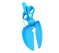 TOBBOMEY Scissor Clamp Type Poop Scooper Portable Puppy Cat Waste Picker for Indoor Outdoor Cleaning Sturdy Plastic Material Random Colour