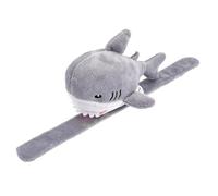 TOBBOMEY Shark Stuffed Animal Slap Bracelet for Comfortable PP Cotton Filled Snap Band Wristband Lightweight Cartoon Design Gift for Birthday Easter Christmas