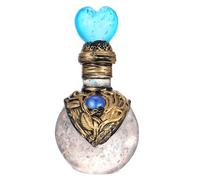 TOBBOMEY Shiny Resin Bottle Decor with Mermaid Design Artistic Desktop Ornament for Home and Car Smooth Touch Creative Craft Charming White Accent for Women