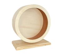TOBBOMEY Silent Hamster Running Wheel Bite-resistant Wooden Exercise Toy Medium Size for Dwarf Hamsters and Small Pets