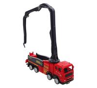 TOBBOMEY Simulation Fire Fighting Truck for, Small Movable Fire Engine Vehicle Model, Miniature Emergency Truck Plaything for and Boys