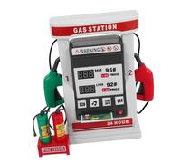 TOBBOMEY Simulation Gas Station for Interactive Card Swiping Voice Prompts Dual Digital Display DIY Model for Learning and Math Skill Development Realistic Self-service Design
