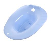 TOBBOMEY Sitz Bath Basin with Spill Wide Contoured Toilet Seat Wash Basin for Pregnant Women Postpartum Care and Patient Hygiene Treatment