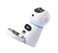 TOBBOMEY Smart Pet Feeder Automatic Cat Feeder with 3.5l Capacity Timed Food Dispenser Digital Voice Recording for Scheduled Feeding Suitable for Cats and Small Pets