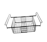 TOBBOMEY Stackable Deep Chest Freezer Basket Organizer with Handles Wire Storage Bin for Maximizing Freezer Space Foldable Hanging Rack for Fridge Shelves