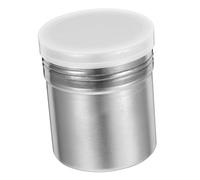 TOBBOMEY Stainless Steel Cocoa Flour Shaker with Fine Mesh Screen Multi-Functional Sugar and Chocolate Powder Duster for Cappuccino Latte and Baking Compact Kitchen Dispenser with Sleek