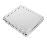 TOBBOMEY Stainless Steel Covered Baking Tray 33x28x6cm Rectangle Cake Pan with Lid for Tiramisu Brownies Loaf Bread Oven Bakeware Tray
