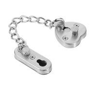 TOBBOMEY Stainless Steel Door Chain Lock Adjustable Anti-Theft Security Latch for Inside Doors No-Drill Installation Safety Home Hotel Use