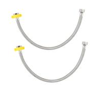 TOBBOMEY Stainless Steel Flexible Plumbing Pipes with Epdm Inner Tube High Pressure Hot Cold Water Hose for Bathroom Kitchen Toilet Tap Connections
