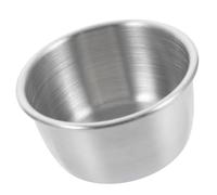 TOBBOMEY Stainless Steel Reptile Water Feeding Dish Small Bowl for Lizards Snakes Turtles Shallow Food Holder for Bearded Dragons and Small Reptiles Worm-resistant Design