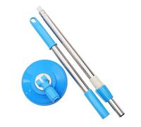 TOBBOMEY Stainless Steel Rotatable Mop Replacement Pole Handle Commercial Mop Stick with Easy Installation and Space-Saving Design for Deep Clean and Heavy-Duty Use