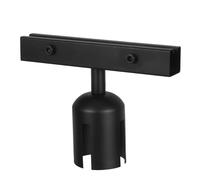 TOBBOMEY Stainless Steel Stanchion Sign Holder Bracket for Hotels Airports Shopping Mall Displays Frame with Secure Grip Easy Installation Supports Portrait Landscape for Clear Directional