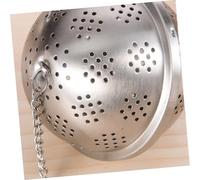 TOBBOMEY Stainless Steel Tea Infuser Large Mesh Spice Ball Reusable Loose Leaf Tea Filter Long Chain Clip and Spices