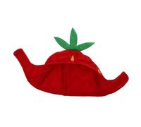TOBBOMEY Strawberry Design Pet Hat Decorative Dog and Cat Costume Accessory Small Medium Size Cute Dress up Cap for Pets