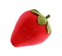 TOBBOMEY Strawberry Pillow Plush Cute Fruit Modeling Toy for Bedroom Decor Couch Throw Pillow Supple Cushion