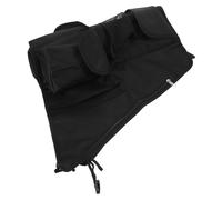 TOBBOMEY Stroller Storage Bag with Adjustable Straps Oxford Mesh Organizer for Diapers Snacks Essentials Side Sling Cargo Net for All Pushchair Models Convenient Outdoor Parenting Access