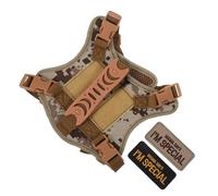 TOBBOMEY Tactical Cat Vest Harness Adjustable Escape Walking Pet Vest with Padded Design and Metal D-ring Leash Hook for Secure Outdoor Hiking and City Use