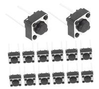 TOBBOMEY Tactile Momentary Push Button Switch 6x6mm 2-pin Pcb Mount 20pcs Micro Tact Switch for Electronic Projects