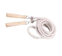 TOBBOMEY Thickened Multi Person Linen Jump Rope with Wooden Handles Long Skipping Rope for People Outdoor Fitness Equipment for Group Exercise and Physical Education at Home Gym
