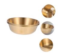TOBBOMEY Thickened Pure Decorative Worship Bowl Tibetan Holy Water Offering Vessel for Meditation and Rituals Polished Water Bowl for Buddhist and Home