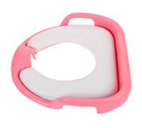 TOBBOMEY Toilet Training Seat with Handles Non-Slip Pad Comfortable Potty Seat for Independence and Stability in Pink