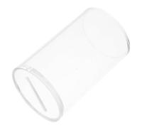 TOBBOMEY Transparent Acrylic Money Box with Slot Small Clear Cash Saving Container for Restaurants Bars Openable Tip Jar for Events Fundraisers Convenient Money Management and Instant