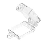 TOBBOMEY Transparent Plastic Rocker Switch Cover Push Button Protector with Double-sided Adhesive Safety Guard Cap for Power Button Easy Installation for Home Office Workshop Factory Use