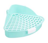 TOBBOMEY Triangle Litter Box Corner Potty Trainer for Animals Easy to Clean Space-saving Design for Guinea Pigs and Chinchillas Detachable for Maintenance