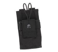 TOBBOMEY Universal Heavy Duty Nylon Radio Holder Pouch for Outdoor Security, Carrier Bag with Belt Clip, Black Storage Case for Two-Way Radios