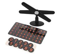 TOBBOMEY Vehicle Temporary Parking Number Display Tag for Dashboard Ultralight Contact Information Plate with High-visibility Digits Use for Social Events Shopping Malls and All Weather