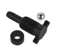 TOBBOMEY Vertical Auto Jack Return Valve Small Steel Ball Seal Screw Pump Plug for Hydraulic Scissor Car Lift Jacks Compact Replacement Accessory for Automotive Repair and Construction Use