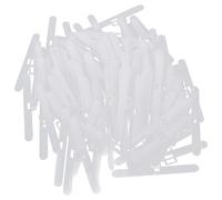 TOBBOMEY Vertical Blind Parts 100Pcs White Plastic Double Hanger Clips for Kitchen Window Blinds Repair