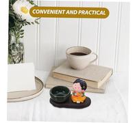 TOBBOMEY Vintage Ceramic Incense Stick Burner with Stable Base for Sandalwood Incense Artistic Chinese Style Censer for Tearoom Spa Yoga and Indoor Relaxation Spaces