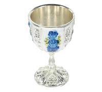 TOBBOMEY Vintage Iron Drinking Cup for Whiskey Cocktails and Water Decorative Metal Wine Goblet with Stable Structure Portable Anti-Fall Stemless Glass for Home Bar and Table Decor