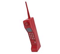 TOBBOMEY Vintage Retro Mobile Phone Sculpture Iron Model, Red Old Style Mobile Phone Prop for Home Décor, Party Photo Props, Tabletop Decorative Ornament