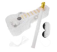 TOBBOMEY Violin Pinata Musical Instrument Party Accessory for Birthdays and Celebrations Candy Filled Smash Creative Music Theme Decoration for Gatherings and Fiesta Events