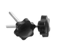 TOBBOMEY Walker Replacement Knobs with Rubber Pad Quick-Install Star-Shaped Hand Screws for Rolling Walker Accessories Plastic and Metal Parts for Easy Maintenance