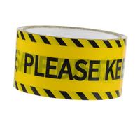 TOBBOMEY Warning Tape Sticker Meters Adhesive Safety Tape with Strong Grip High Contrast Warning Sign for Construction Factory Industrial Use and Easy to Stick