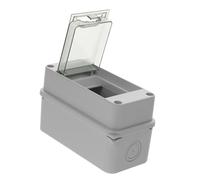 TOBBOMEY Way Distribution Protection Box with Transparent Window Indoor Outdoor Electrical Junction Case for Circuit Breaker Safety Enclosure for Power Control and Weatherproof Use