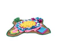 TOBBOMEY Wear-resistant Dog Snuffle Mat Plush Feeding Blanket Foraging Accessory Slow Feeding Pad Interactive Puzzle Toy for Dogs Household Use