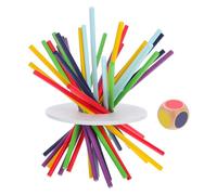 TOBBOMEY Wooden Balancing Sticks Educational Toy for Kids, Fine Motor Skills Cognitive Game for Boys and Girls, Colourful Wooden Pick up Sticks Set Box for Parent-child Interaction