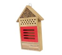 TOBBOMEY Wooden Bee Hive House for Garden Outdoor Hanging Bee Hotel with Cartoon Design Safe Habitat and Protection and Insects Insect Shelter for Observation and Winter Shelter