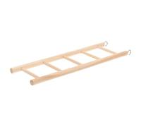 TOBBOMEY Wooden Bird Ladder for Parrots and Small Birds Safe Chewable Climbing Step Ladder for Budgerigars Hamsters and Cage Pets Promotes Exercise and Muscle Development Easy to Install