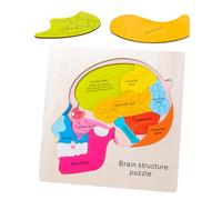 TOBBOMEY Wooden Brain Structure Puzzle Educational Multi Board for Safe Smooth Surface Brain Model for Early Learning and Logical Thinking Development