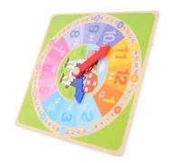 TOBBOMEY Wooden Digital Learning Clock for Multicolor Math Teaching Clock with Safe Wood Material Educational Cognition Tool for Early Development and Logical Thinking Skills