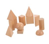 TOBBOMEY Wooden Geometric Shape Blocks Educational for Interaction Three-dimensional Matching Puzzle Cognitive Development Learning Aid