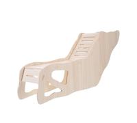 TOBBOMEY Wooden Hamster Hideouts with Climbing Ladder Multifunctional Small Pet House for Hamsters and Guinea Pigs Secure Resting Tunnel and Engaging for Cage Habitat